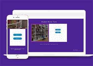 学校图书馆注册登录类网站模板 - 简单网创项目资源网