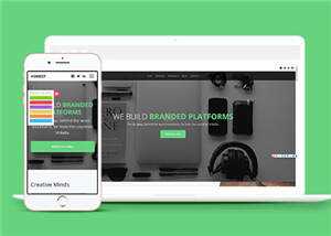 宽屏企业品牌动态展示响应式网站模板下载 - 简单网创项目资源网