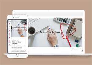 左侧固定导航简洁网站模板下载 - 简单网创项目资源网