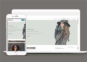 新颖时尚女装品牌企业网站模板 - 简单网创项目资源网