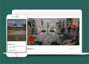 宽屏欧美健身运动网站模板下载 - 简单网创项目资源网