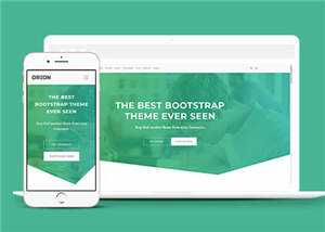 宽屏绿色产品信息展示响应式网站模板下载 - 简单网创项目资源网