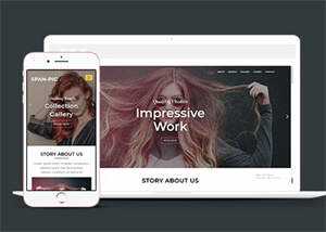 简洁彩妆色彩搭配培训网站模板 - 简单网创项目资源网