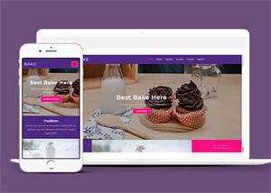 面包烘焙品牌加盟网站模板下载 - 简单网创项目资源网