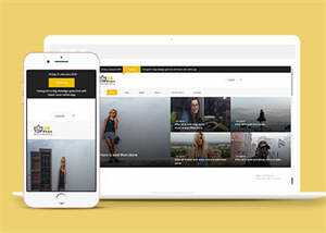 宽屏欧美图片分享网站模板下载 - 简单网创项目资源网