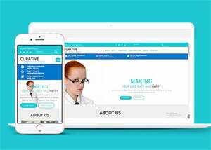 蓝色清新医院网页模板下载 - 简单网创项目资源网