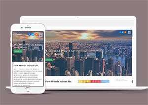 响应式宽屏外墙装修网站模板 - 简单网创项目资源网