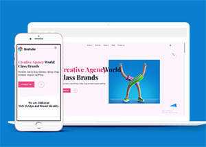 创意品牌广告设计公司网站模板 - 简单网创项目资源网