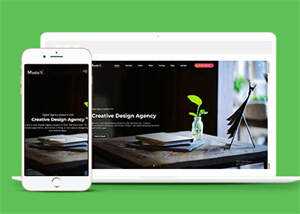 宽屏创意设计机构网站模板下载 - 简单网创项目资源网