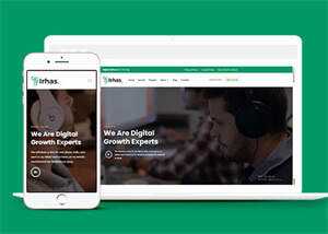 数字软件信息科技公司网站模板 - 简单网创项目资源网