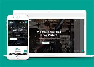 时尚美发理发博客HTML5网站模板 - 简单网创项目资源网