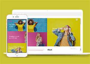 时尚服装展示类网站模板下载 - 简单网创项目资源网