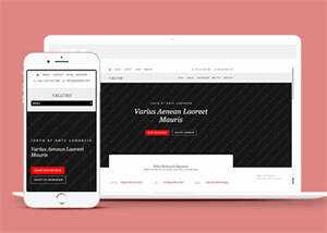 唯美休闲小清新网站模板下载 - 简单网创项目资源网