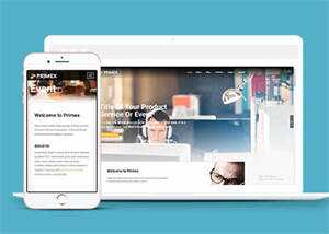 简洁企业产品介绍窄屏网站模板 - 简单网创项目资源网