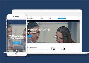 简洁业务咨询分析公司网站模板源码下载 - 简单网创项目资源网