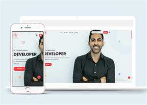 设计师个人介绍简历类模板下载 - 简单网创项目资源网