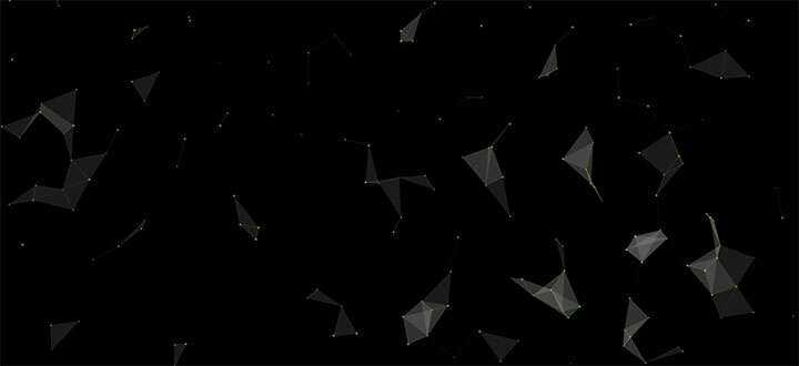 html5 canvas粒子组合三角形3D结构旋转动画特效 - 简单网创项目资源网