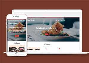 简洁美食餐饮公司网站模板源码下载 - 简单网创项目资源网