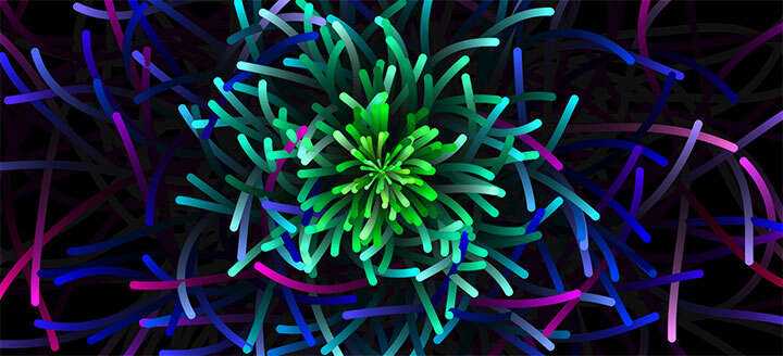 html5 canvas彩色海葵生长背景动画特效 - 简单网创项目资源网