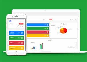 管理面板扁平响应式Web模板下载 - 简单网创项目资源网