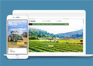 宽屏农业生产项目html模板下载 - 简单网创项目资源网