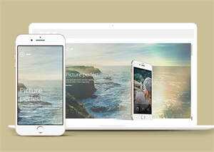 图片视差APP应用网站模板下载 - 简单网创项目资源网