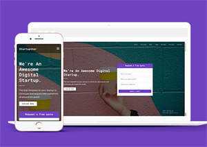 数字创业公司响应式模板下载 - 简单网创项目资源网