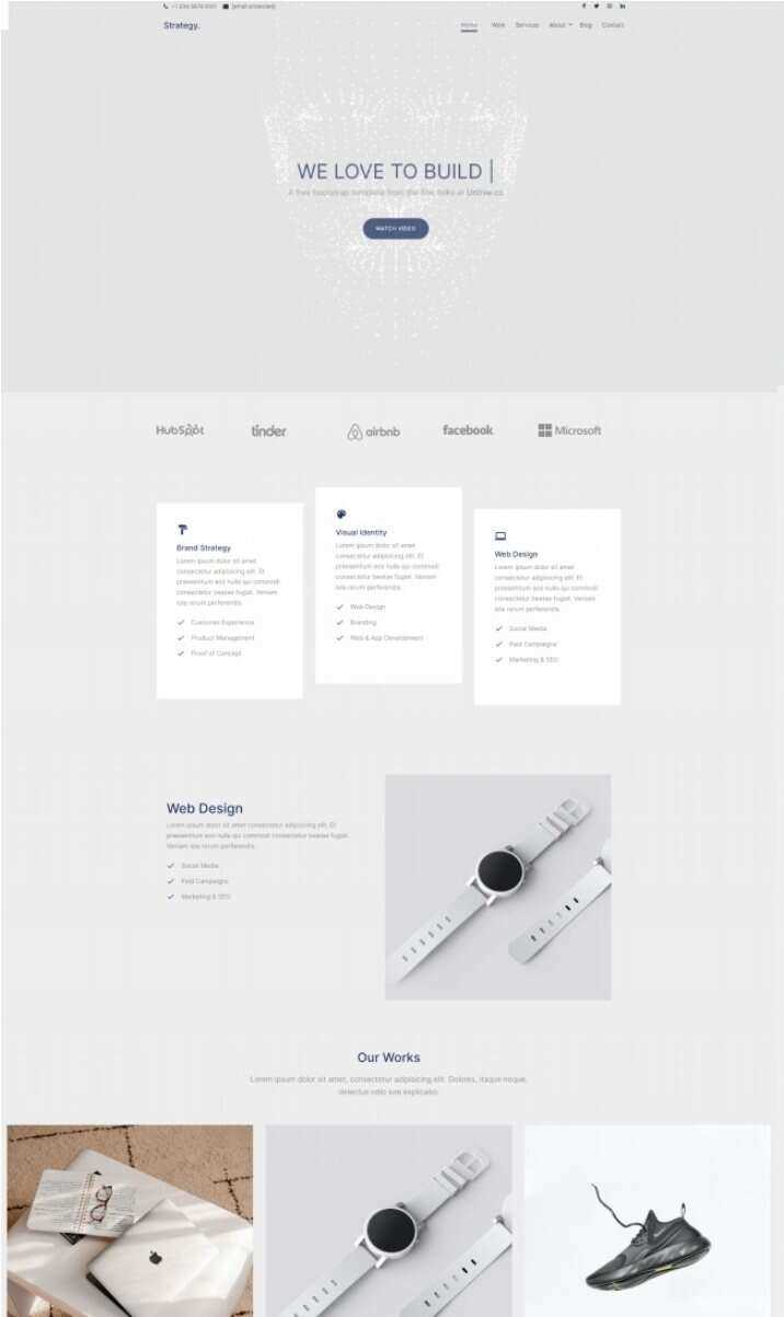 品牌视觉设计公司网站html模板 - 简单网创项目资源网