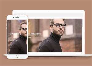 开发者web简历作品网页模板 - 简单网创项目资源网