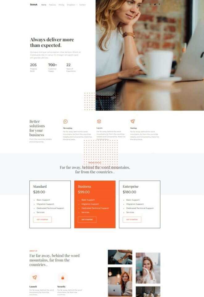 Bootstrap商务咨询服务公司网站HTML模板 - 简单网创项目资源网