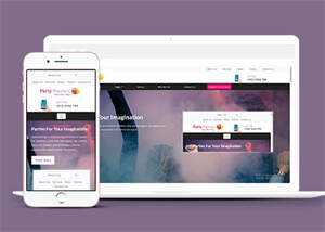 生日派对宣传类网站模板下载 - 简单网创项目资源网