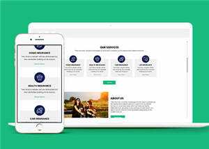 保险公司官方HTML网站模板下载 - 简单网创项目资源网