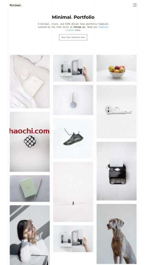 设计服务公司作品宣传网站HTML模板 - 简单网创项目资源网