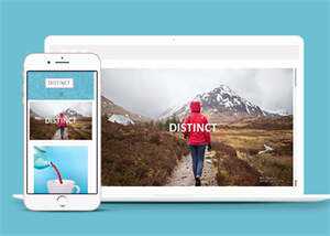 简洁左侧固定导航旅游网站模板 - 简单网创项目资源网