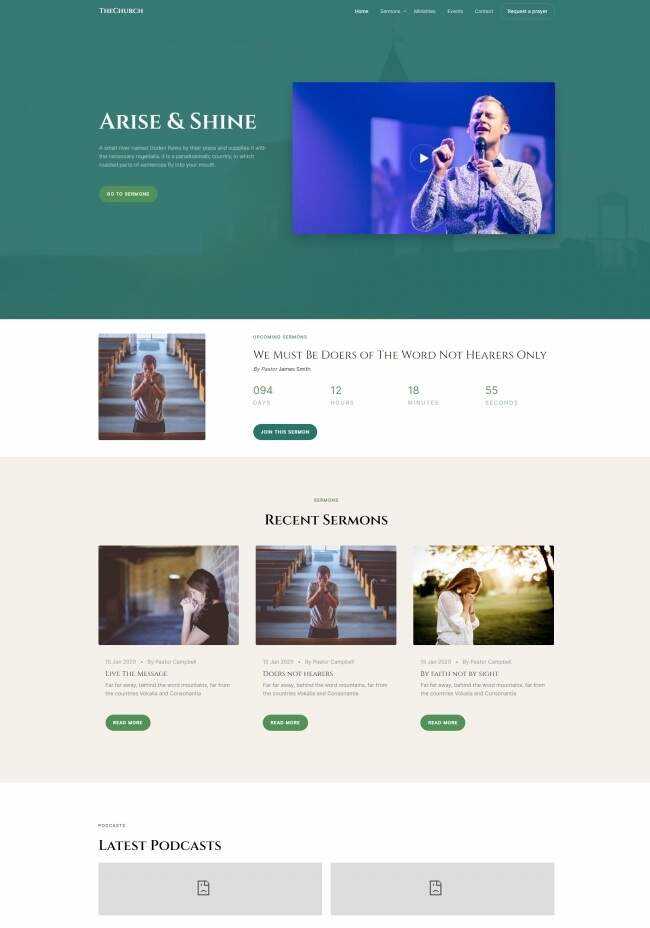 HTML5祈祷祷告线上网站模板 - 简单网创项目资源网