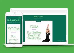 宽屏瑜伽训练工作室网站模板 - 简单网创项目资源网