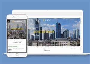 大气酒店式公寓出售网站模板 - 简单网创项目资源网