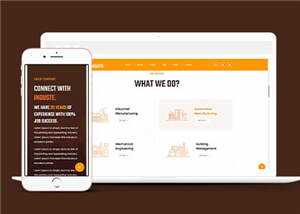 简约工业生产企业网站html模板下载 - 简单网创项目资源网