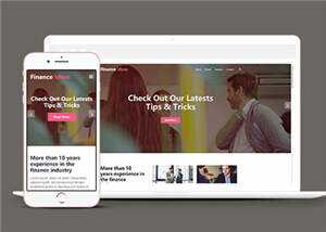 宽屏金融服务公司html模板下载 - 简单网创项目资源网