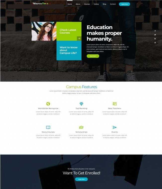 继续教育服务机构网站HTML5模板 - 简单网创项目资源网