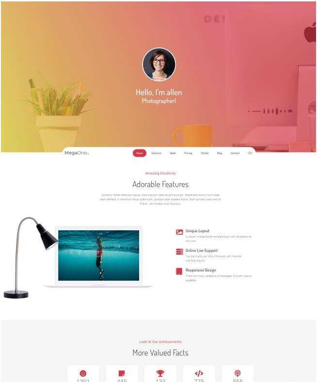 响应式个人简历作品展示网页模板 - 简单网创项目资源网