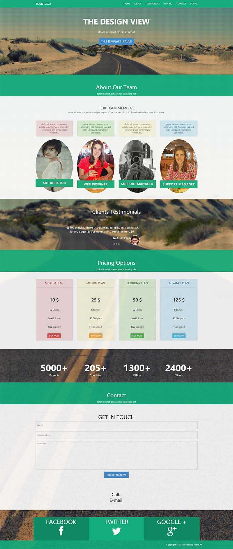 绿色企业邮箱销售单页面网站HTML5模板 - 简单网创项目资源网