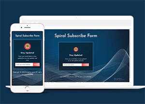 简洁线条背景邮件订阅网站模板 - 简单网创项目资源网