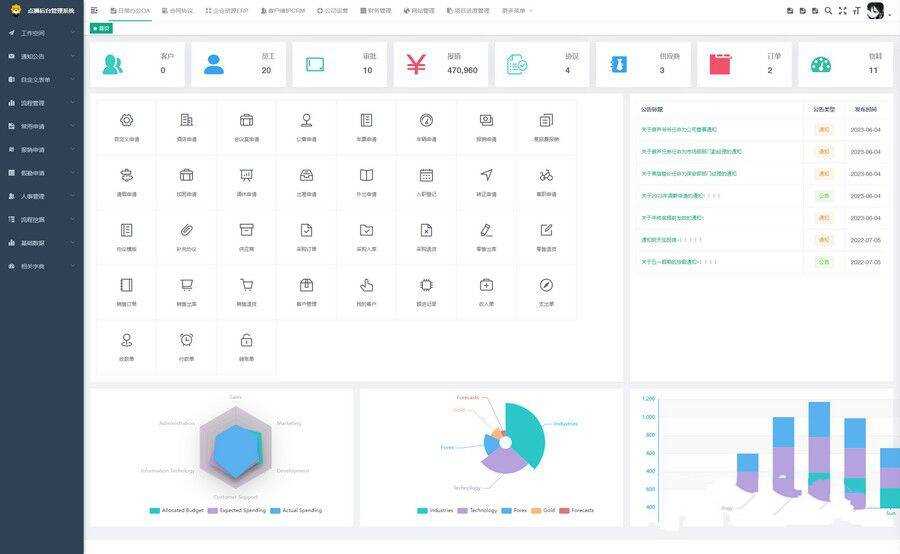开源OA协同办公系统，集成Flowable流程引擎 可拖拽创建个性表单 - 简单网创项目资源网