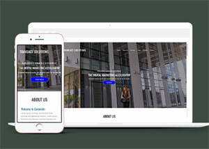 简洁数字营销类公司网站模板 - 简单网创项目资源网