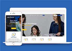 响应式公司职业管理服务HTML网页模板下载 - 简单网创项目资源网