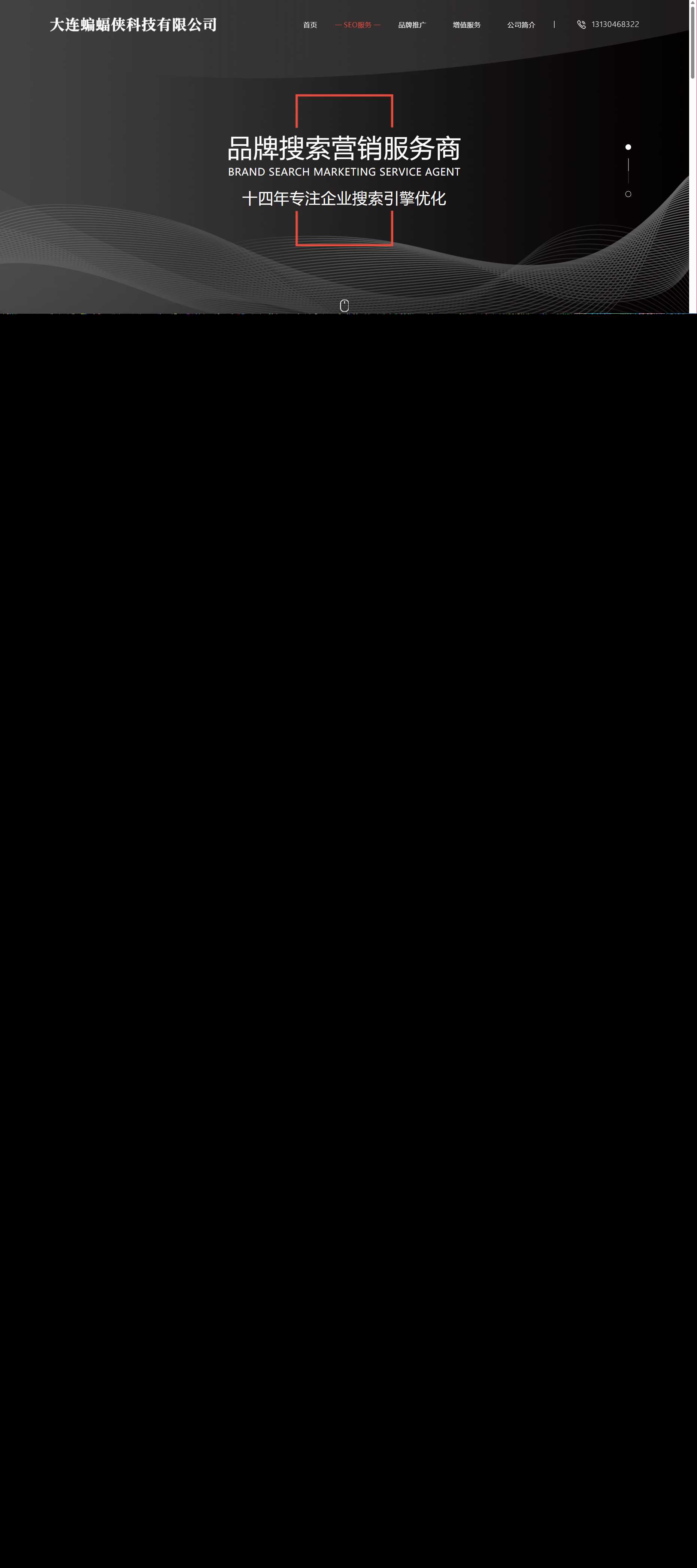 分享一套简洁大气且好看的排名seo官网源码 - 简单网创项目资源网