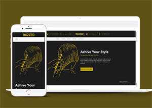 简洁发型设计培训学校网站模板 - 简单网创项目资源网