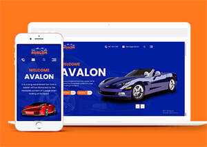 简洁豪华汽车4S店保养网站模板 - 简单网创项目资源网