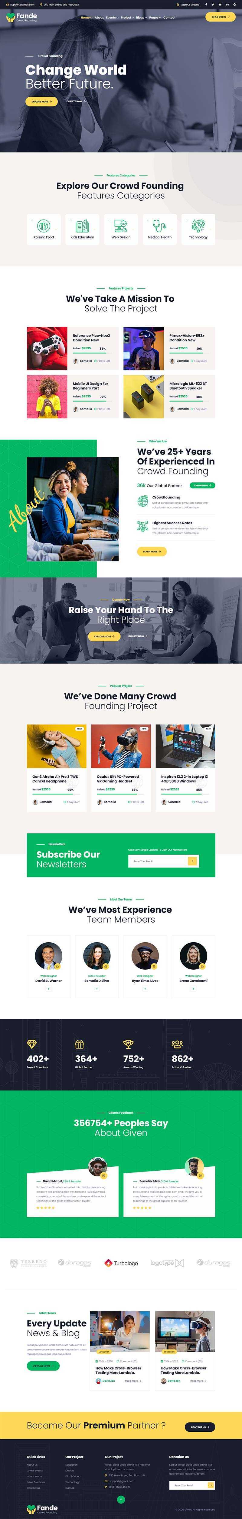 创业投资众筹平台HTML5模板 - 简单网创项目资源网